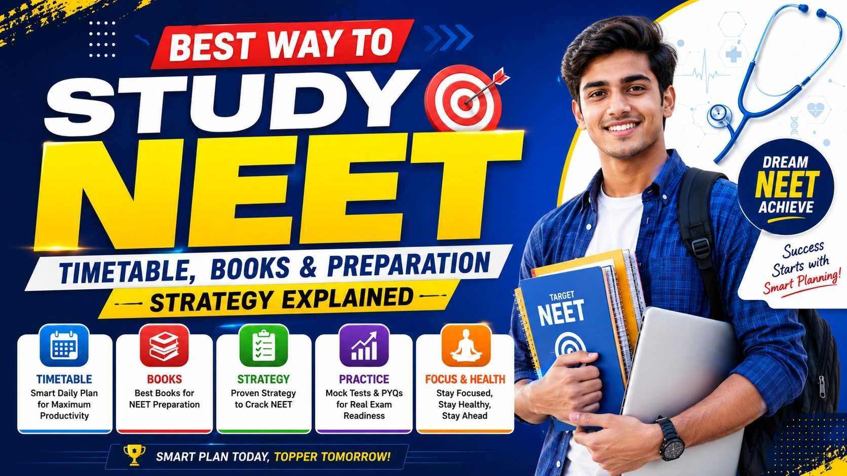 Best Way to Study NEET: Timetable, Books & Preparation Strategy Explained
